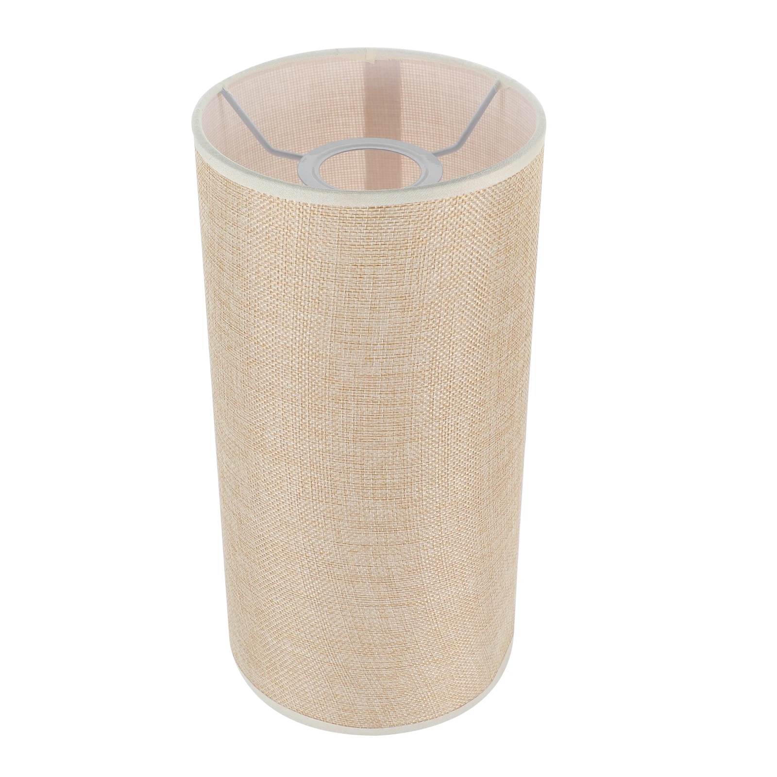 

Linen Lamp Shade Cylinder Iron Barrel Light Cover For Table Floor Wall Vintage Desk Replacement Cloth Lampshade Small Drum Lamp