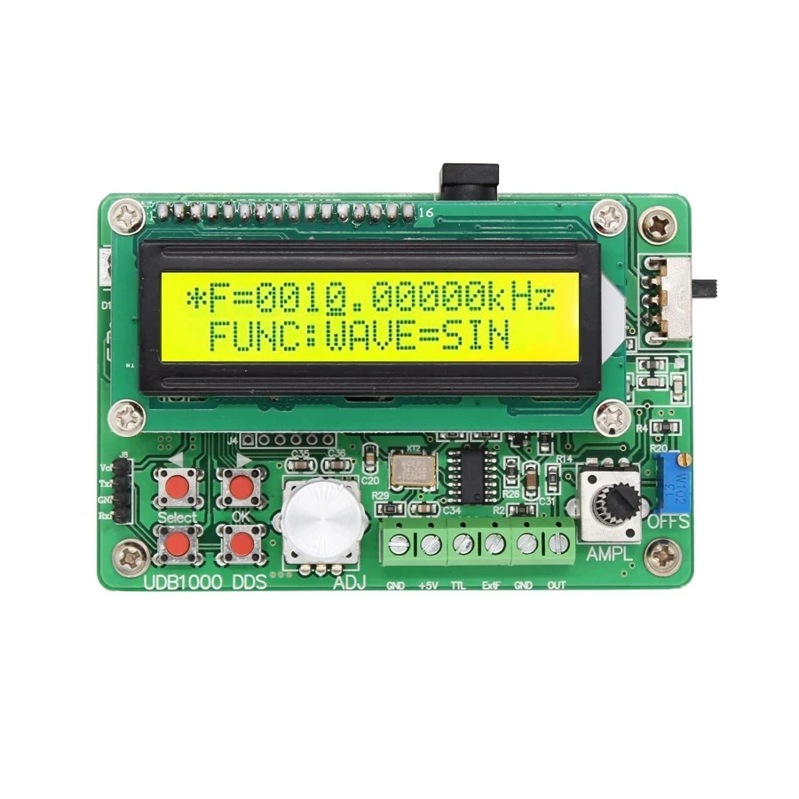 UDB1000S 2MHz/5MHz DDS Function Signal Generator Sweep Pulse Digital Signal Generator/Frequency Counter