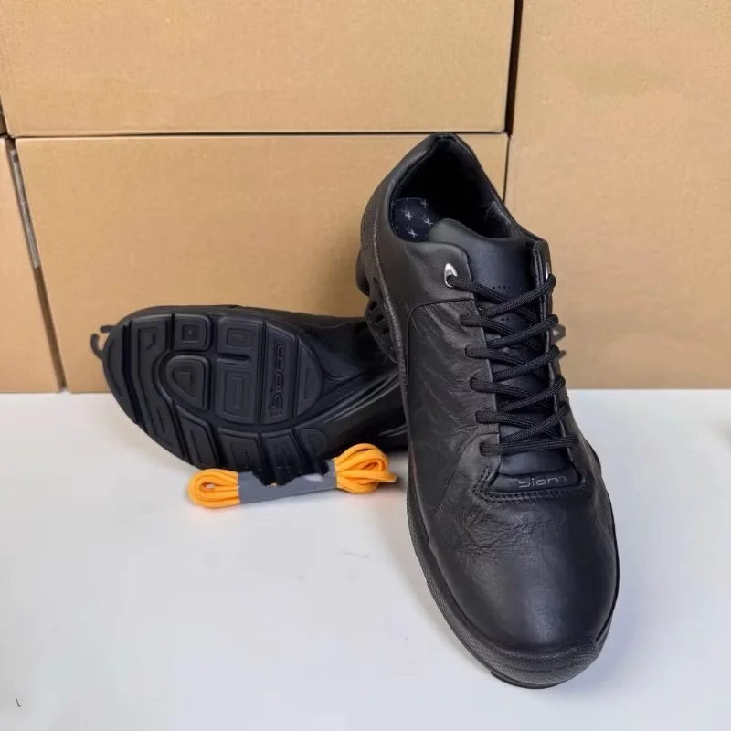 New Arrival Top Layer Cowhide Men's Outdoor Golf Shoes Lightweight Anti Slip Adult Sports Shoe Breathable Walking Shoes