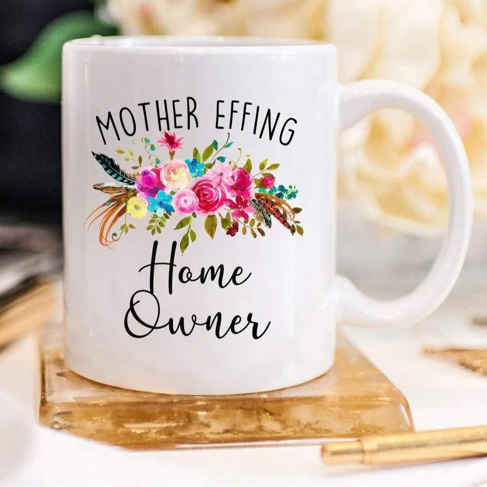 First Time Home Buyers Mug, 11 Ounces New Home Ownership Coffee House Warming Cup For New Home Housewarming Coffee Mug