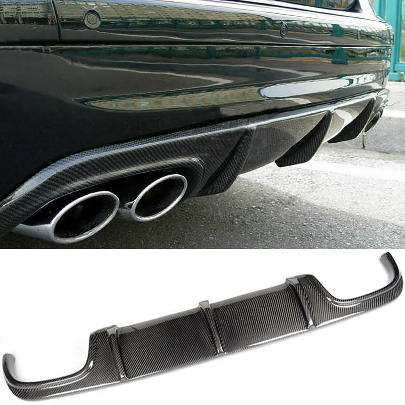 Car Rear Bumper Diffuser Lip for Mercedes Benz E Class W211 E55 AMG Sedan 2002-2006 Rear Diffuser Lip Spoiler FRP/Carbon Fiber