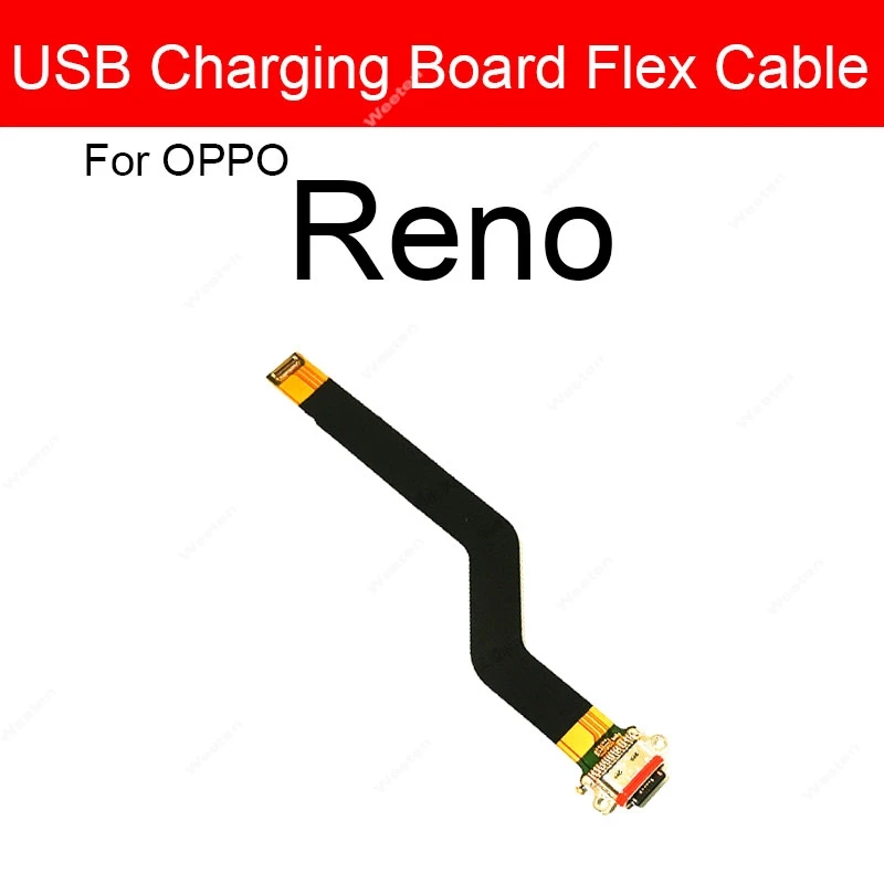 USB Charger Port Flex For OPPO Reno Z 2 3 4 Pro ACE 2 10x Zoom 4G 5G USB Charging Dock Connector Flex Ribbon Parts