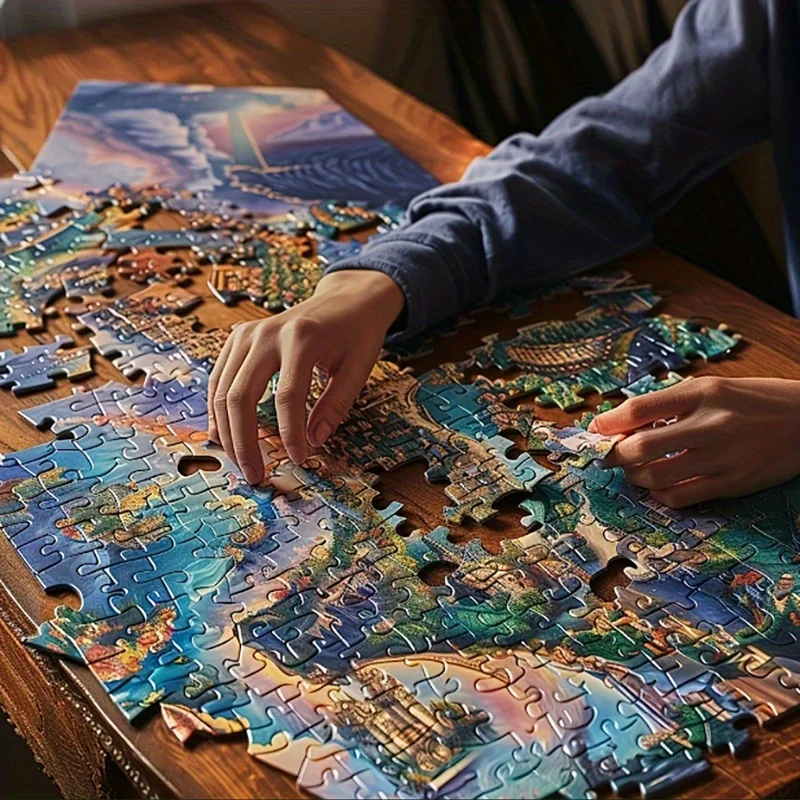 1 boîte de 1000 puzzles amusants, 50 x 70 cm, 19,7 x 27,6 pouces, illustrations en couleur de beau chat à cheveux longs (1-111) puzzle amusant pour adultes à monter soi-même