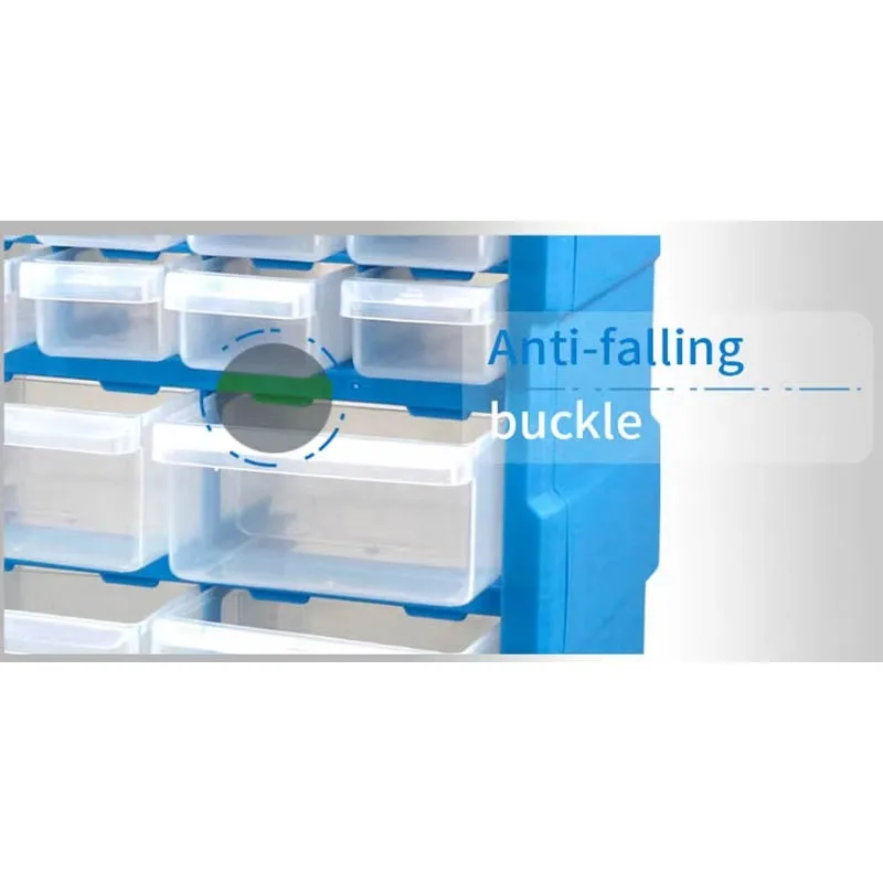DPC010 470 * 160 * 380 mm 18 Small Parts Plastic Storage Bin Organizer Cabinet Tool Drawer Box