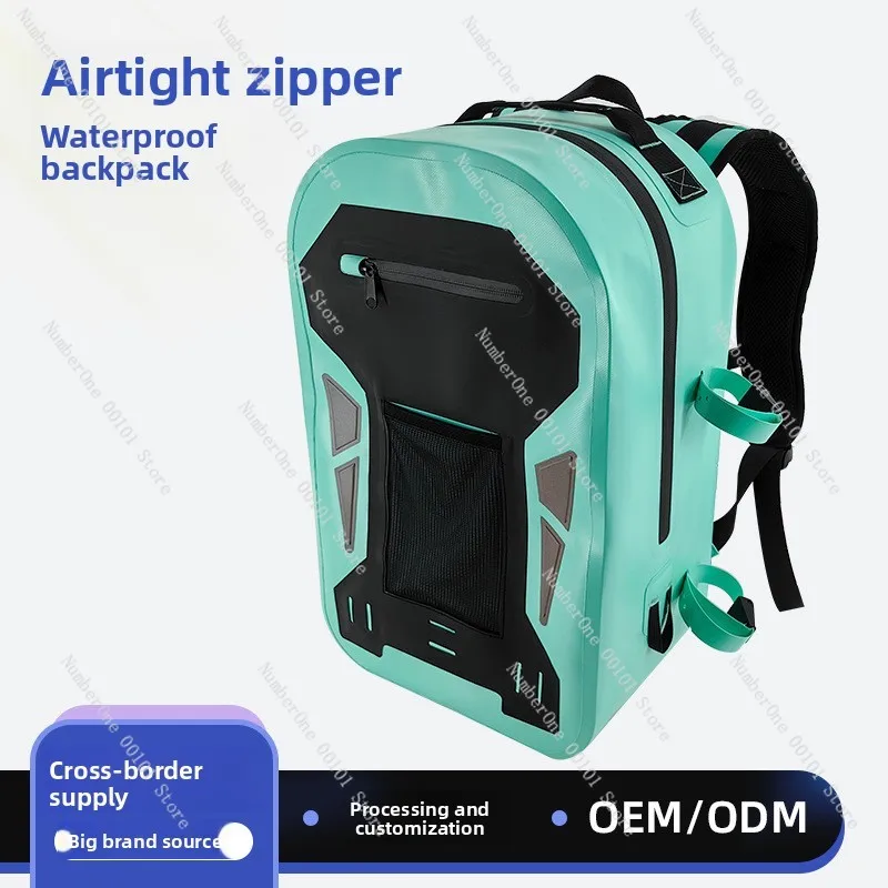 

Waterproof Backpack Outdoor Mountaineering Hiking Airtight Riding Swimming Cross-border Custom Casual TPU Rafting Backpack