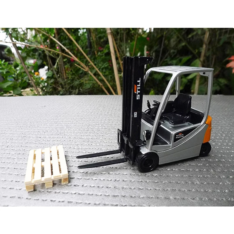 Diecast 1:25 Scale STILL RX20-20 Forklift Model Stacker Alloy Finished Simulation Collection Engineering Car Gift Static Display