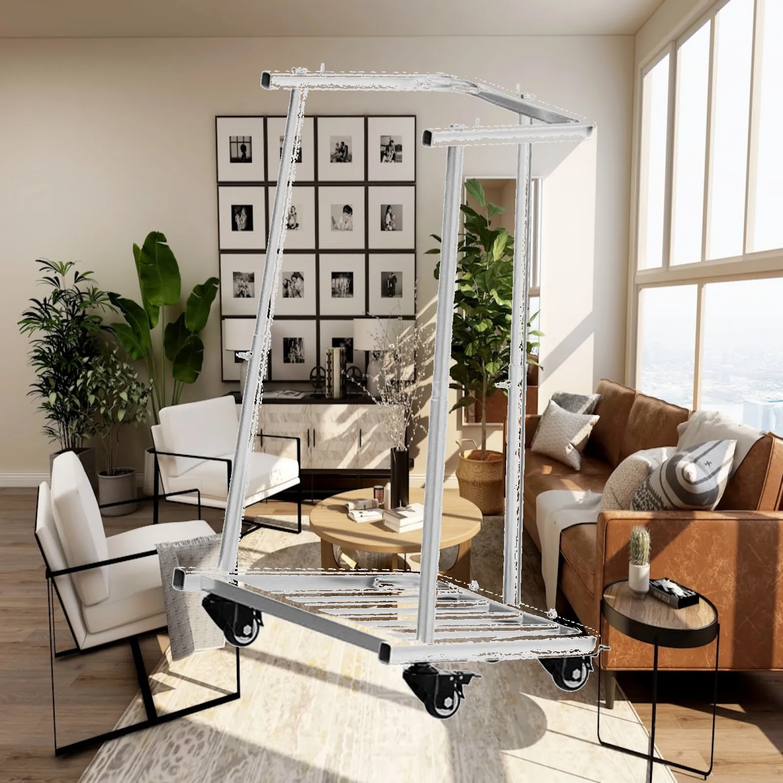 Garbage Bag Stand Adjustable Large Support Shelf Kitchen Bag Organizer Heavy Duty Device for Garden Waste