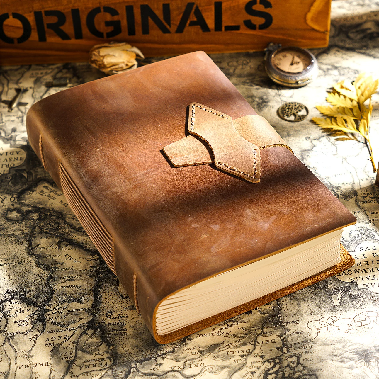 aiguoniu-genuine-leather-a5-size-sketchbook-retro-diary-with-pen-loop-neutral-cowhide-notepad-handmade-notebook-planner