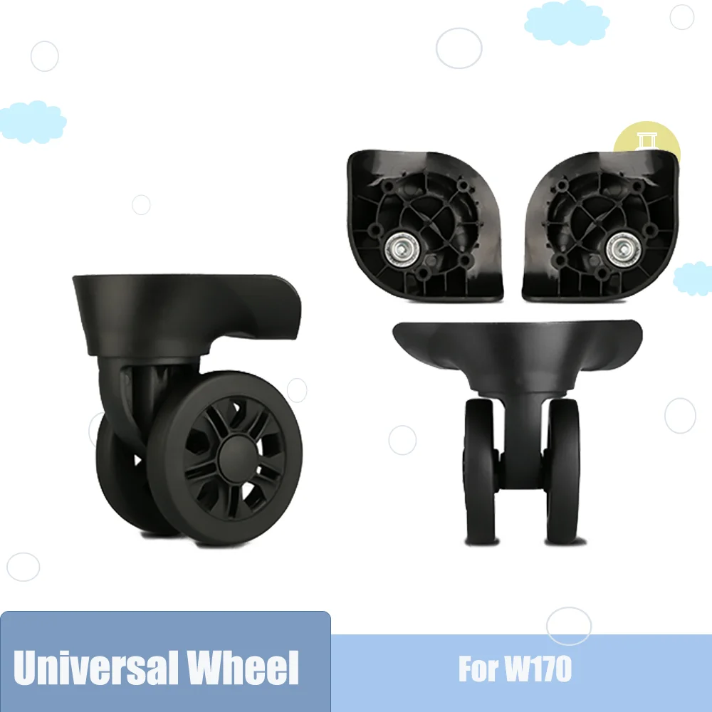

Suitcase Wheel W170 Replacement For Travel Luggage Trolley Bag Silent Universal Caster
