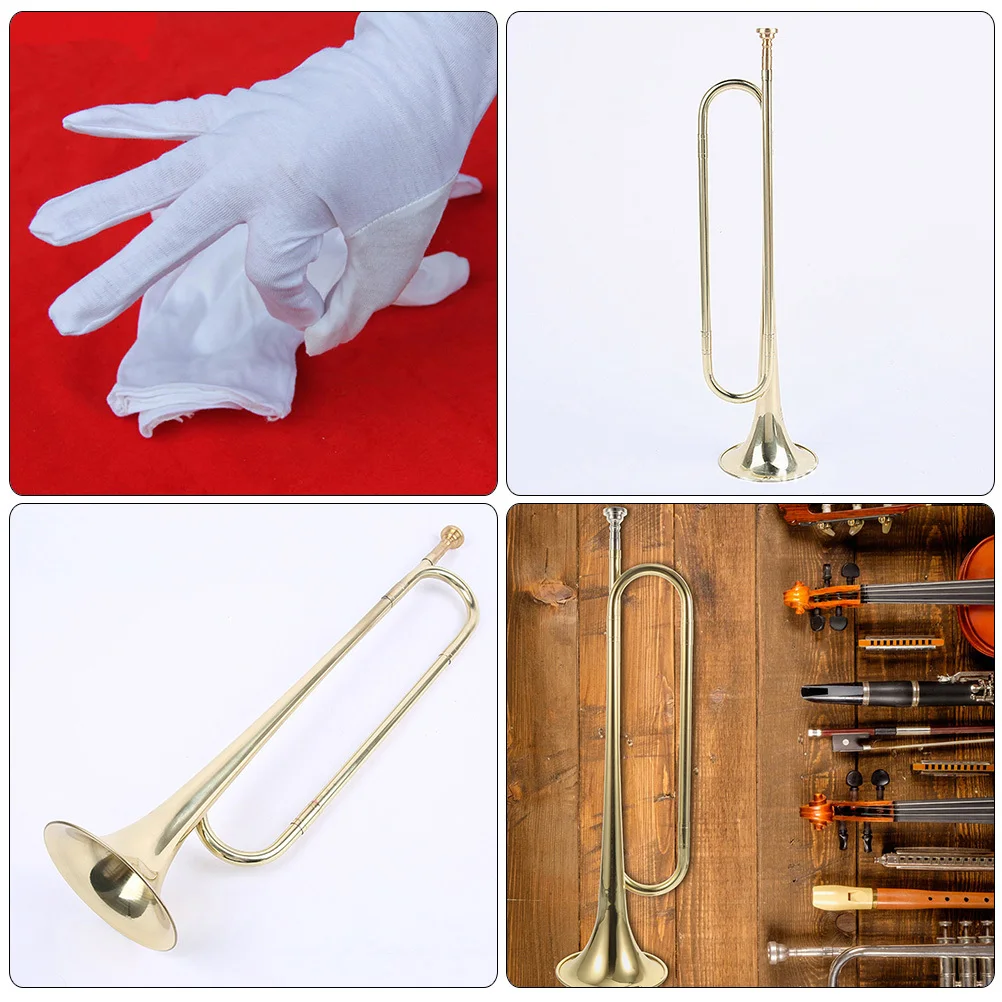 

1Set Youth Student Trumpet Premium Metal Cotton Design Summer Performance Educational Musical Instrument for Beginners Children