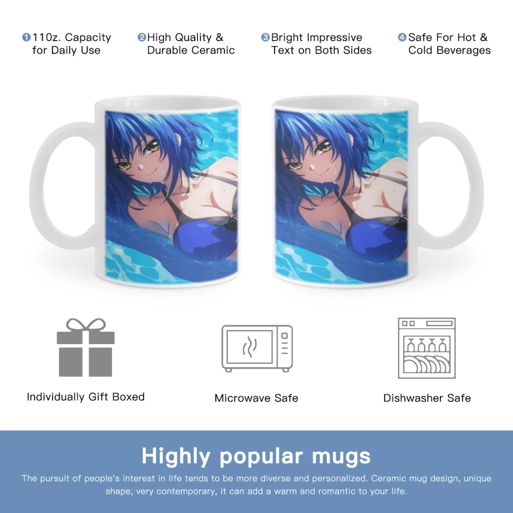 

Anime High School DxD Free shipping 11OZ Coffee Mug Beer Mugs Tea Milk Cup For coffee Lovers Surprised Gift