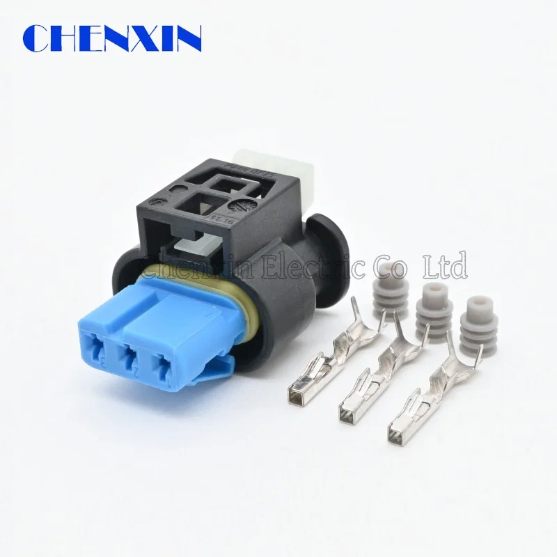 3 Pin Female Automotive Waterproof Connector Reversing Radar Camshaft Sensor Plug 55565709
