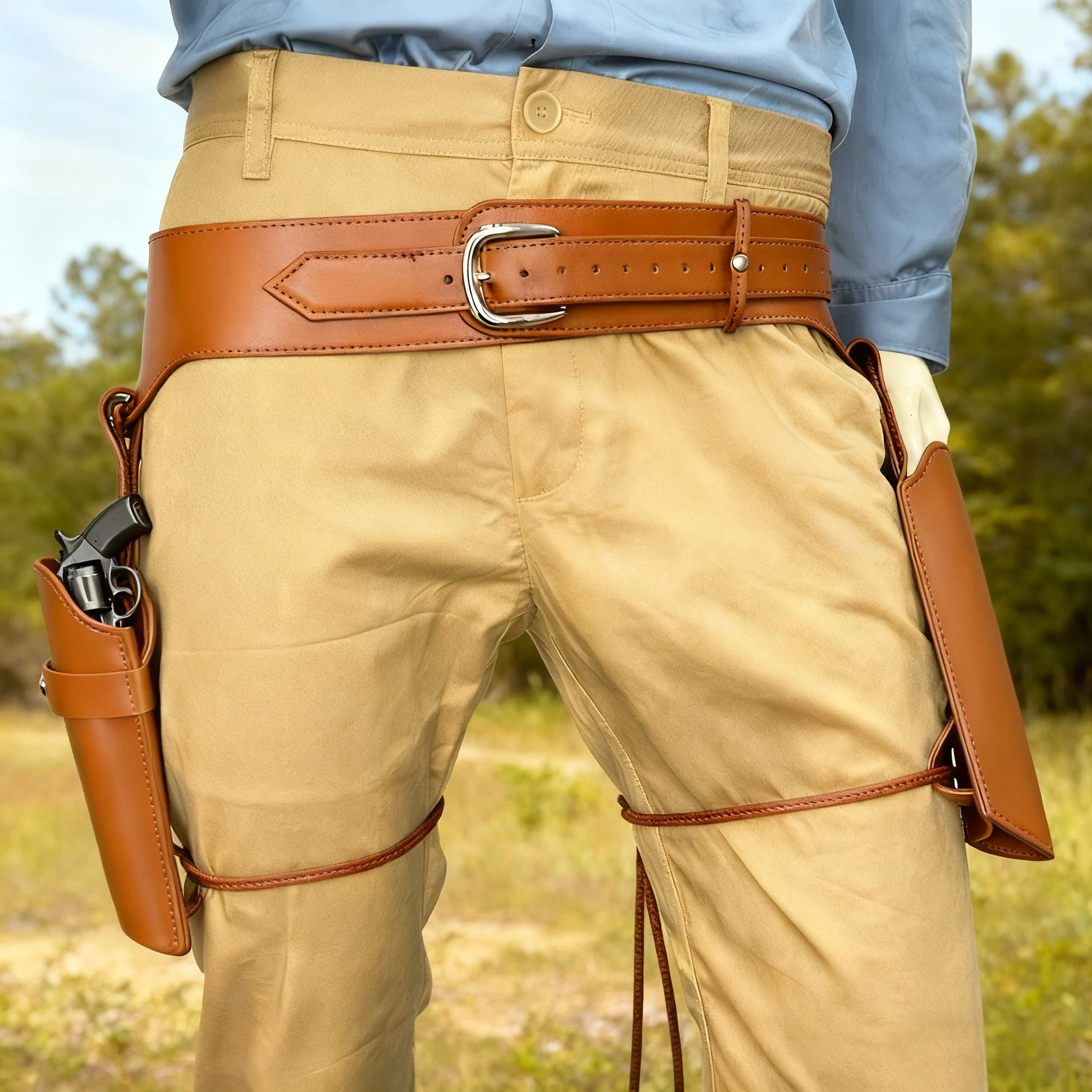 

1 шт., средневековая ковбойская кобура в западном стиле викингов на талии, двойная кобура для пистолета, высокое качество, кожаный регулируемый ремень в стиле ретро для косплея Ха