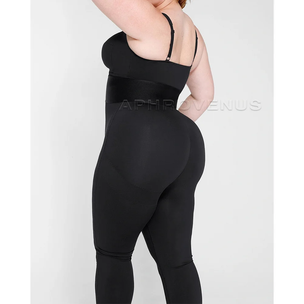 Fajas feminino alças ajustáveis controle de barriga moldar macacão completo bodysuit compressão de estômago levantador de bunda coxa mais magro