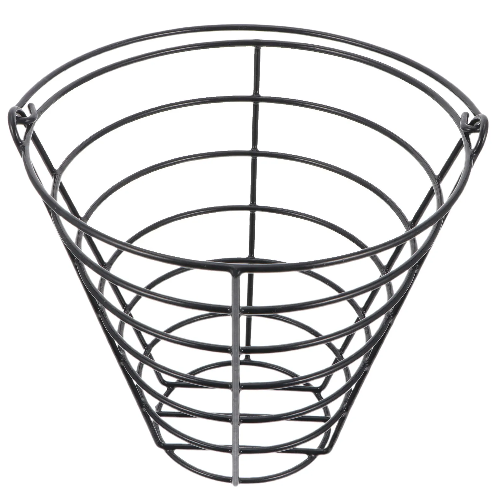 Sturdy Iron Ball Basket for 50 Balls Large Capacity Golf Ball Container with Handle Outdoor Stadium Practice Storage Metal