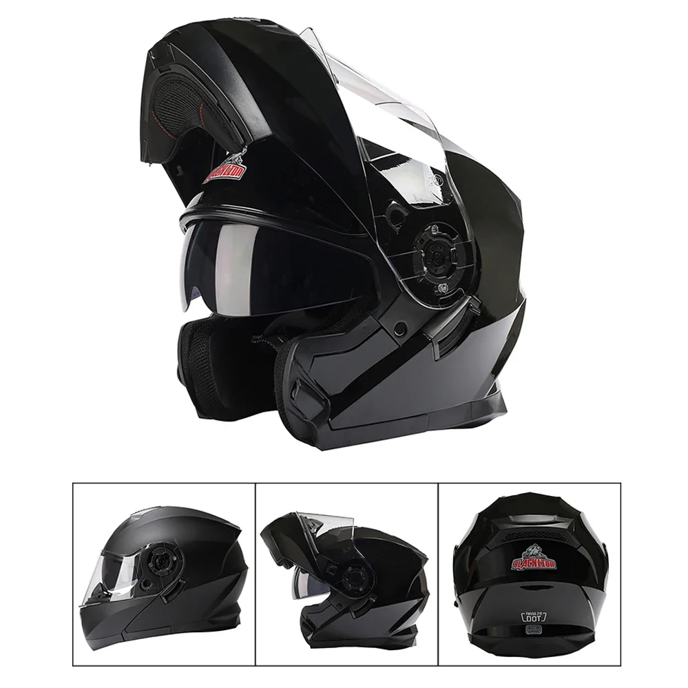 New Safety Motorcycle Helmet Full Face Open Face Modular Helmet Removable Chin Flip Helmet Moto Capacete Casque