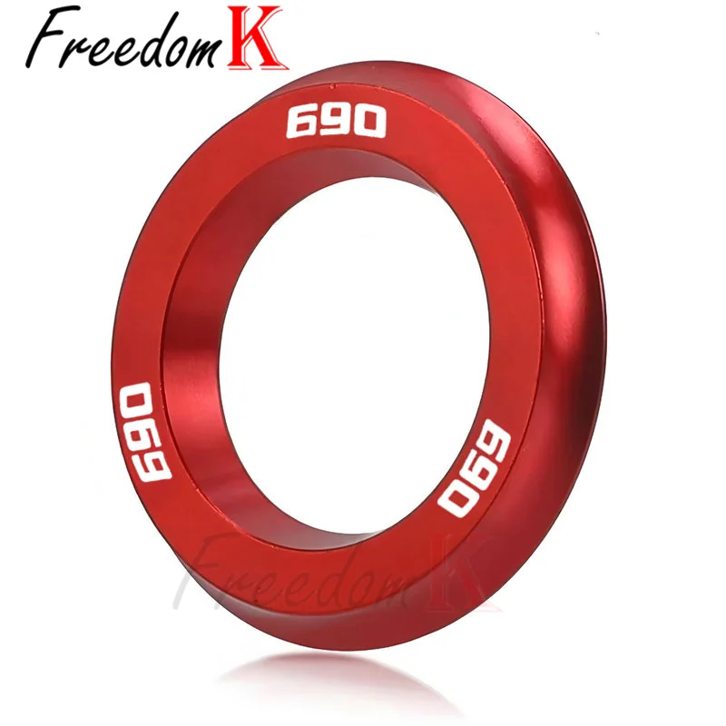 ل 690 SM/SMCR SMC R 690SM 690SMCR 690SMC 2008-2023 2022 دراجة نارية الإشعال غطاء خنق حلقة الزخرفية ثقب المفتاح الدائري