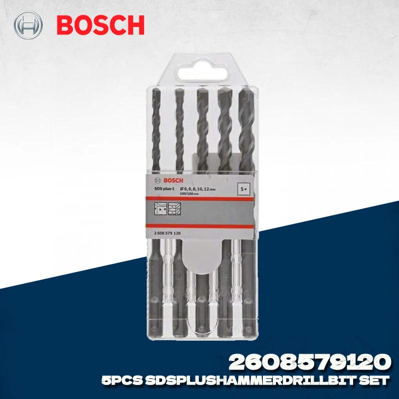 BOSCH Rotary Hammer Accessories 2608579120 SDS Plus-5X Hammer Drill Bit SET 5 Pieces Professional Drill Bits