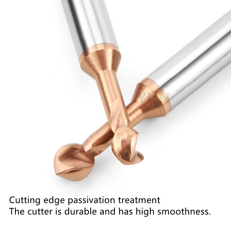 

3D CNC Ball Milling Cutter T-shaped Arch R0.5-R10 Cutter Tool Lollipop End Milling Cutter Lengthen T Slot Milling Cutter