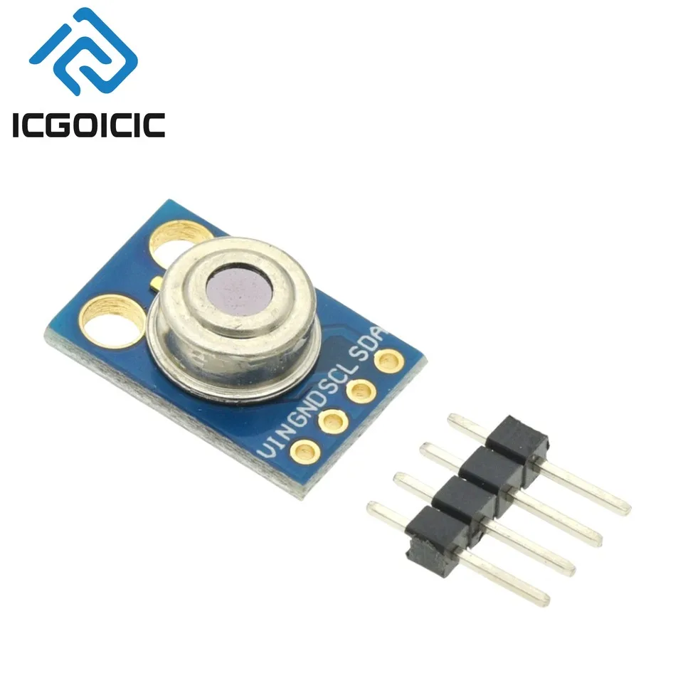 MLX90614 Infrared Temperature Sensor Module – Non-Contact IR Thermometer with I2C Interface for Arduino, ESP32, IoT Projects