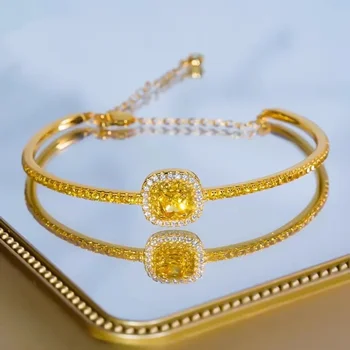 Pure gold 999 real gold candy diamond bracelet with 24K gold ladies bracelet luxury quality jewelry