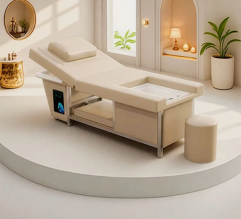 

Electric Shampoo Bed Hair Washing Massage Bed Beauty Hair Salon Furniture Adjustable Head Spa Shampoo Chair Bed With Foot Spa