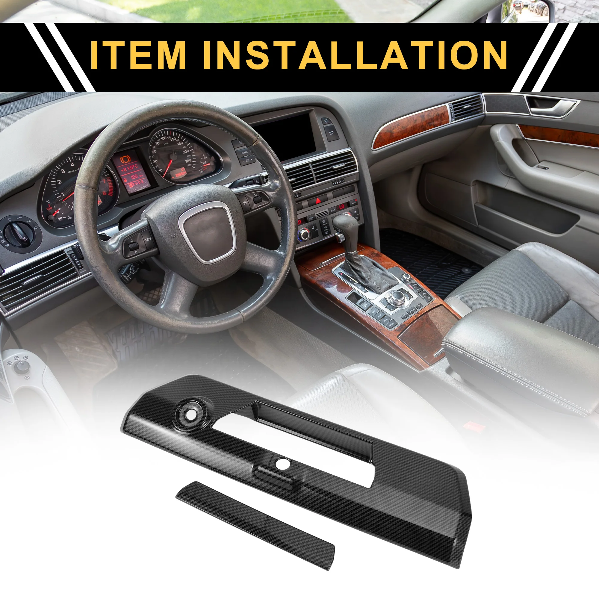 

UXCELL 1 комплект, накладка на ручку задней двери с узором из углеродного волокна для Ford F-150 2021-2024