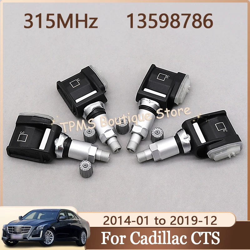 

4 шт., 315 МГц, 13598786, система контроля давления в шинах, датчик TPMS для Cadillac CTS ATS ATS-L ATS-V CTS-V Chevrolet Camaro