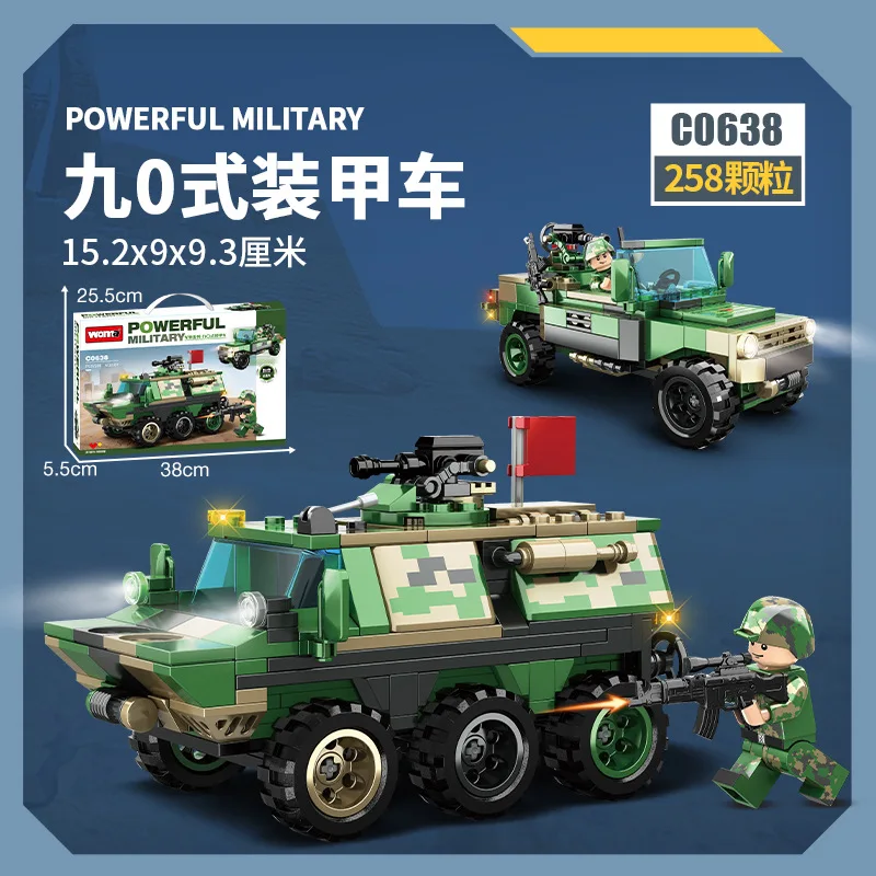 2024 Sluban WW2 Military Air Weapon A-10 Attack Helicopters Hind Model Building Blocks Classics Fighter Bricks Plane Toy