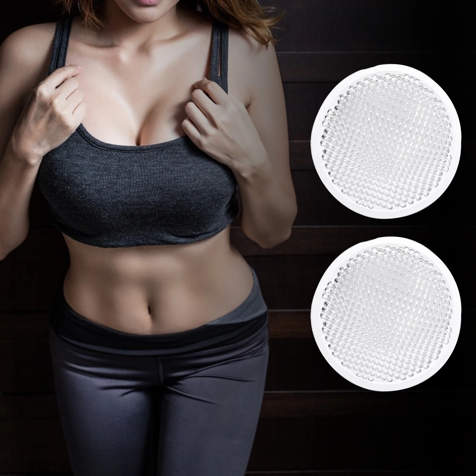 Cuscinetti per il seno in silicone Inserti per reggiseno a forma di coppa Copertine Riutilizzabili Sicuro Materiale ecologico Accessori per biancheria intima da donna