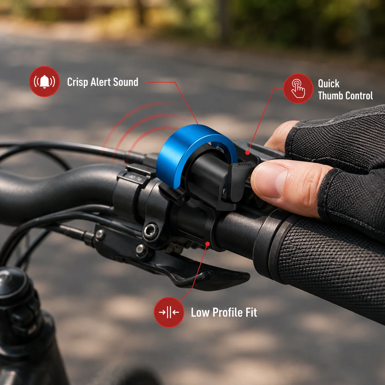 PINMOAP 1PC กระดิ่งจักรยานแบบซ - Bell Handlebar Ring บทวิจารณ์และราคา