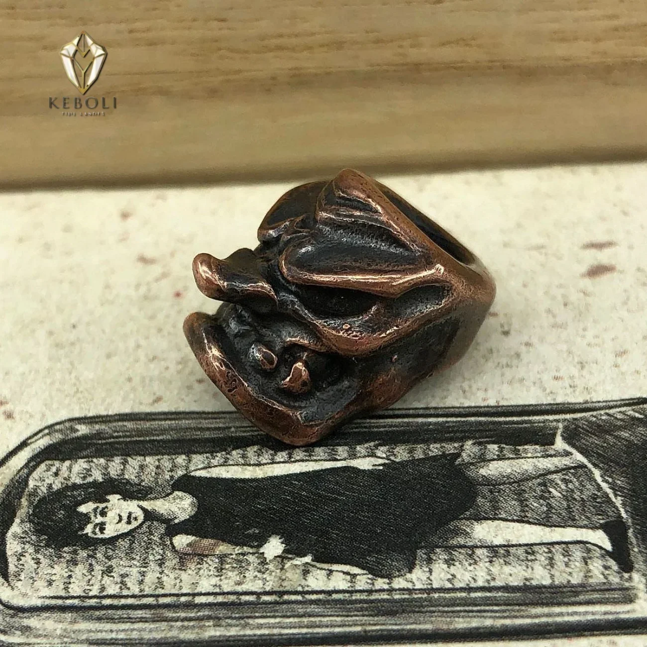 Латунный кулон EDC с роговой конструкцией — тактический ремешок из паракорда для ножа/фонарика/ключей, готический аксессуар в стиле Hellboy