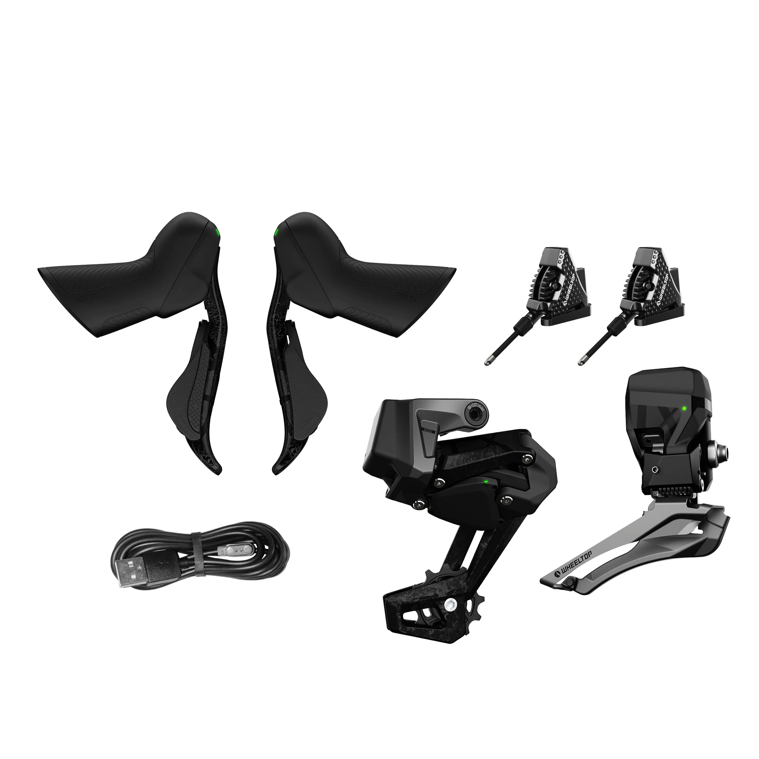 WHEELTOP EDS-TX Wireless Carbon Electronic Shifter/Derailleur (Road Bike) Hydraullc Disc Brake Groupsets/Cable Brake Groupsets