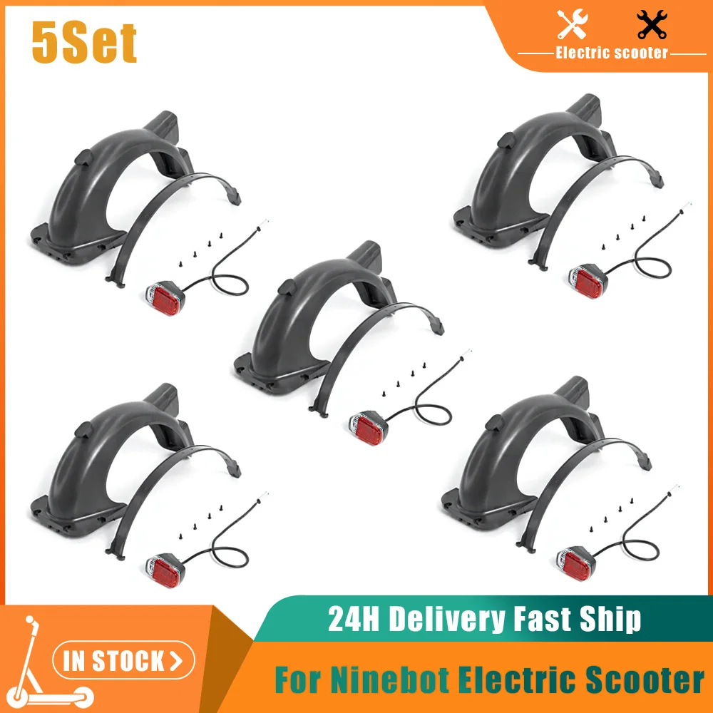 

5/10Sets Rear Fender Taillight Set Splash Mudguard Water Baffle For Ninebot MAX G30 G30D Electric Scooter Back Replacements Part