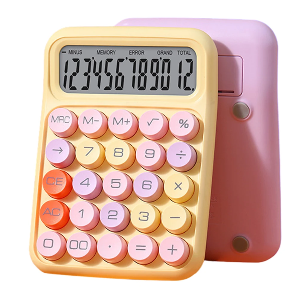 New Calculator Portable Mechanical Buttons Calculator Easy To Use For Office School Home Vintage Desktop Stationery