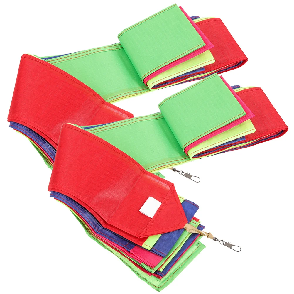 Cinta serpentina de cola larga para cometa colorida para juegos al aire libre, decoración de tela de arcoíris para niños, accesorios para cometas, 2 uds.