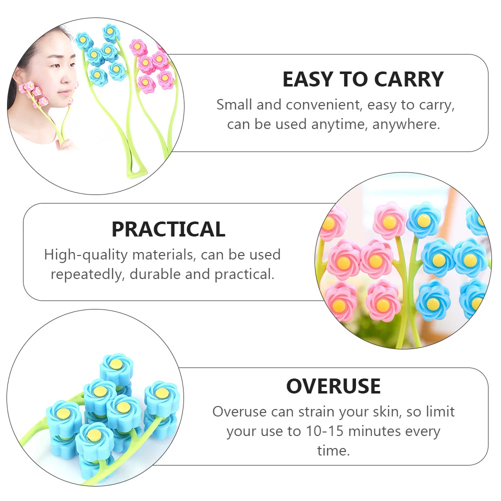 2 قطعة تدليك الوجه الأسطوانة الذقن الأسطوانة الوجه التخسيس المضادة للتجاعيد المحمولة أداة العناية بالبشرة تجديد تدليك الوجه الجمال #5