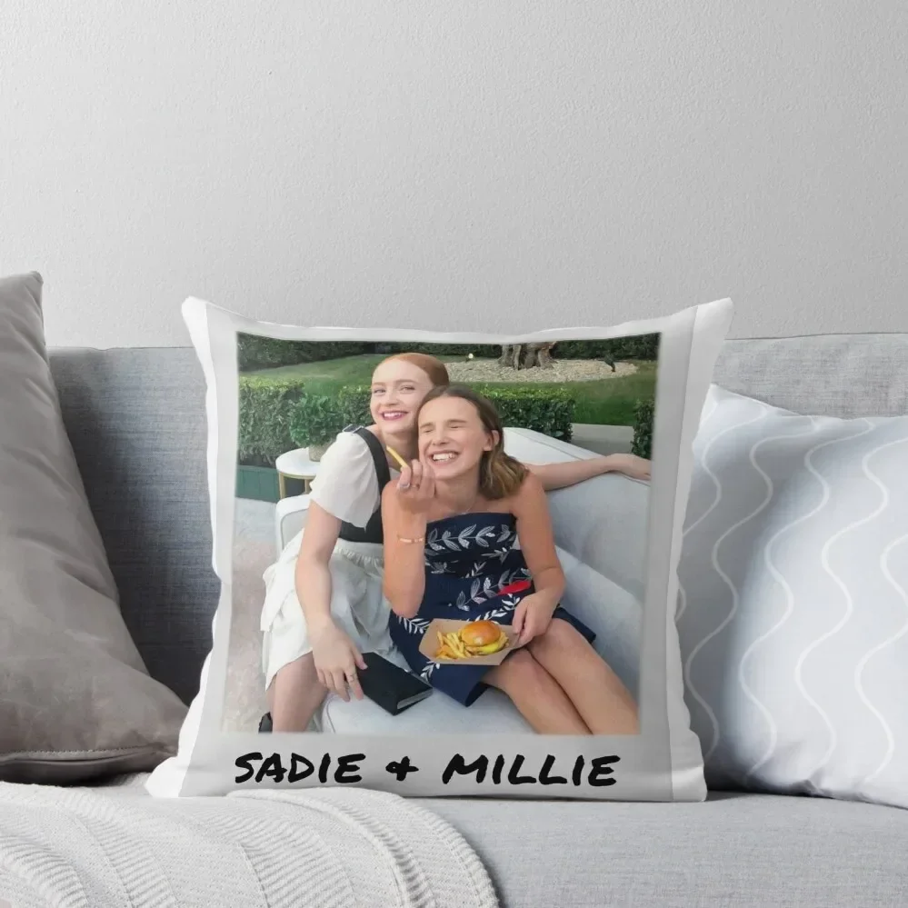 

sadie and millie friendship instant picture edit Throw Pillow Anime Cushions christmas decorations 2025 pillow