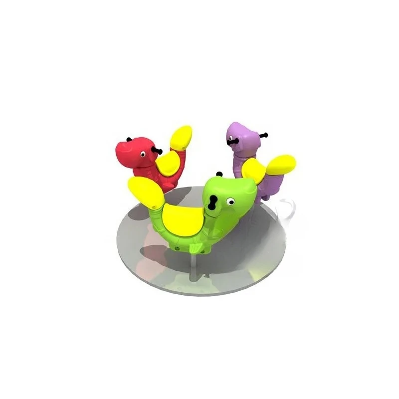 Ride the Carousel - Mushroom Style Carousel | Durable Mini Galvanized Steel