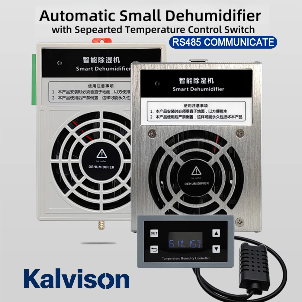 Desumidificador de gabinete de 60W DC AC com display digital, módulo de desumidificação de alta precisão, tipo split.
