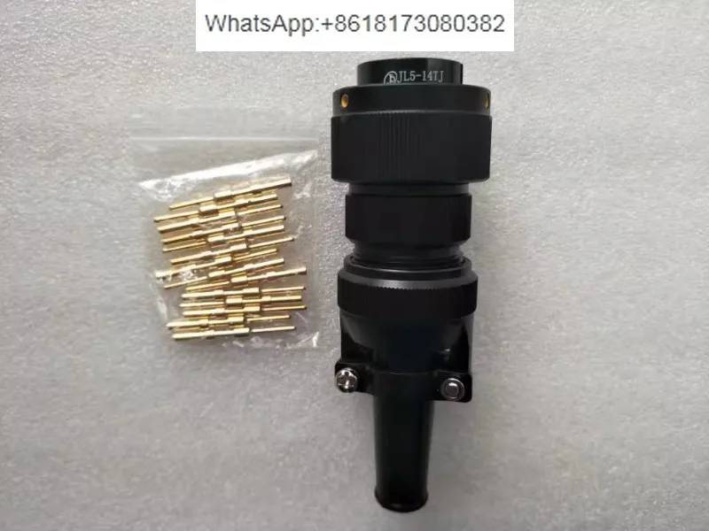 14 Pin Gold Plated Bayonet Circular Connector JL5-14TJ JL5-14ZK For Railway Locomotive Electrical Connection