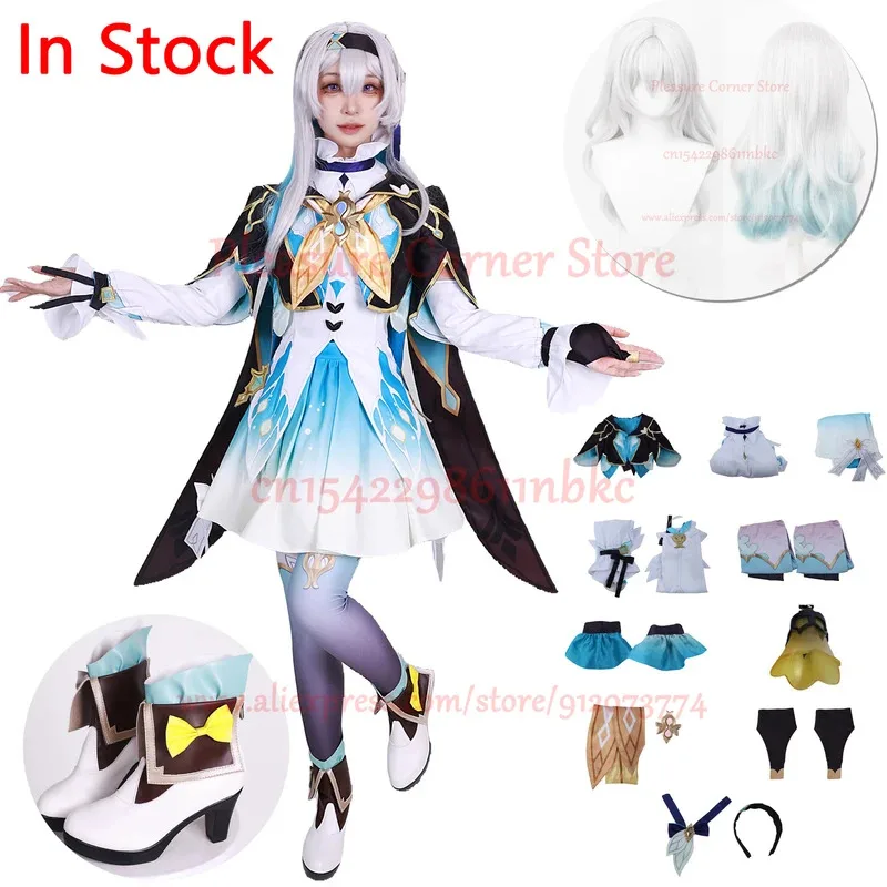 

In Stock 2 Version honkai Star Rail Firefly Cosplay Costume Full Set Suits Uniform Firefly Cosplay Wig Shoes Costume Props