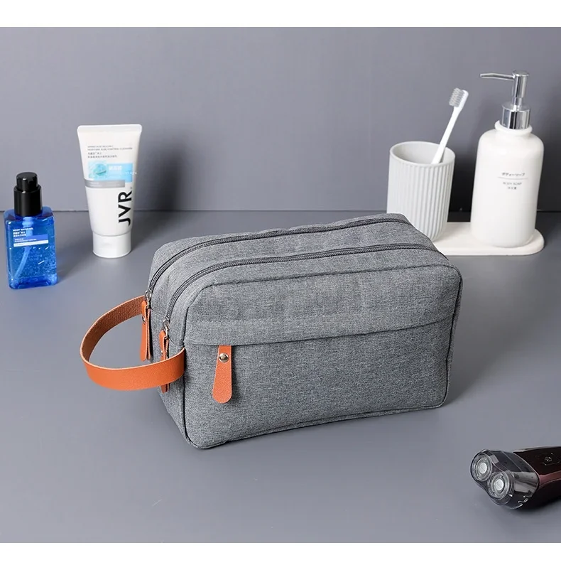 Mann Hohe Qualität Make-Up Tasche Oxford Leinwand Reise Kulturbeutel Organizer Wasserdichte Frauen Waschen Beutel Handtasche Kosmetik Fall – Detail 11