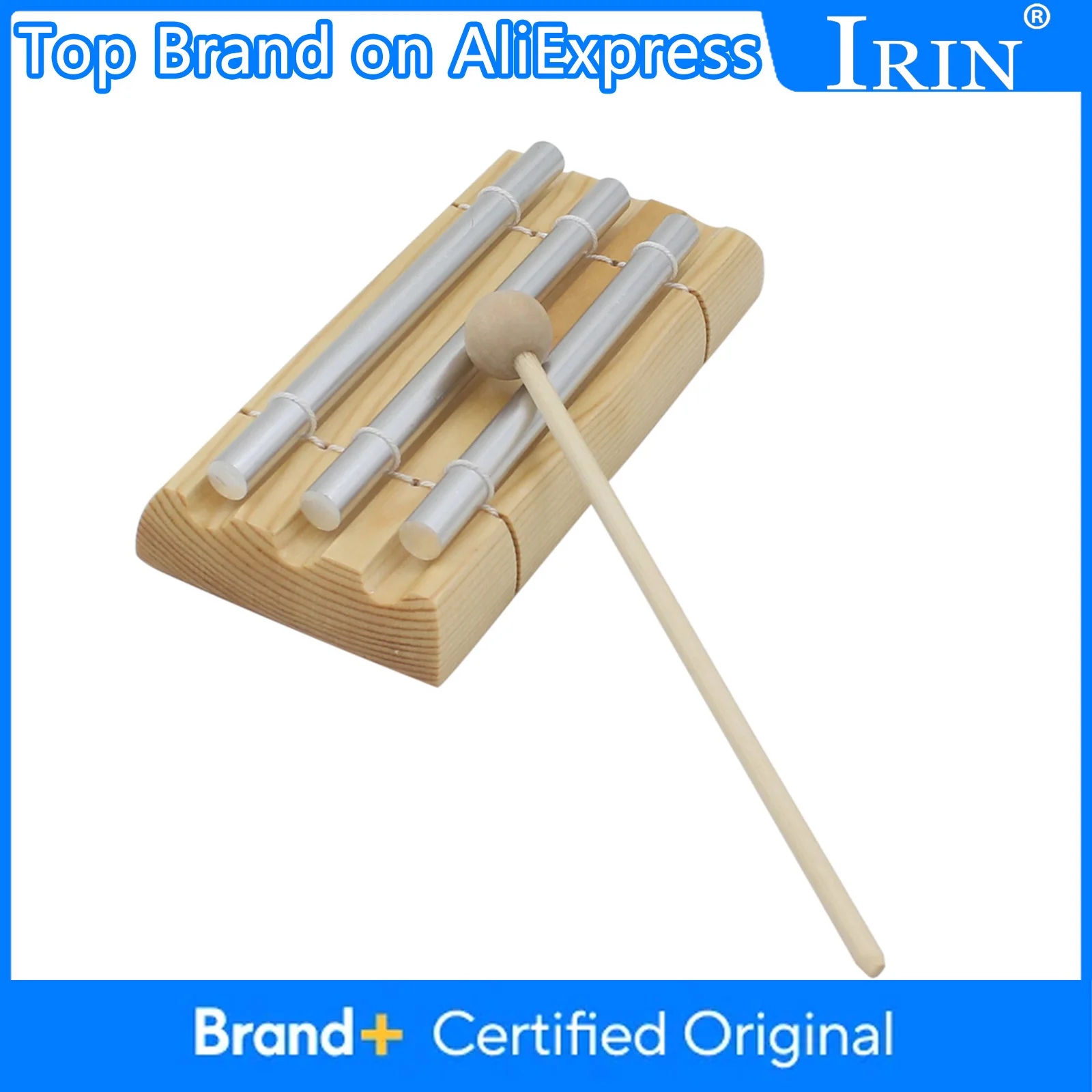 

IRIN 3-тональные колокольчики, деревянные энергети, исцеление, осознательность, медитация, портативный инструмент для молитвы, йоги, музыкальный инструмент с молотком