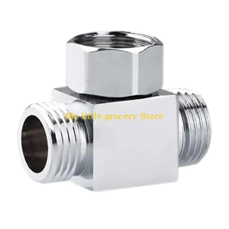 

D5BD Water Pipe Connection Convenient 3 Way Water Pipe Joint Metal for Home Plumbing