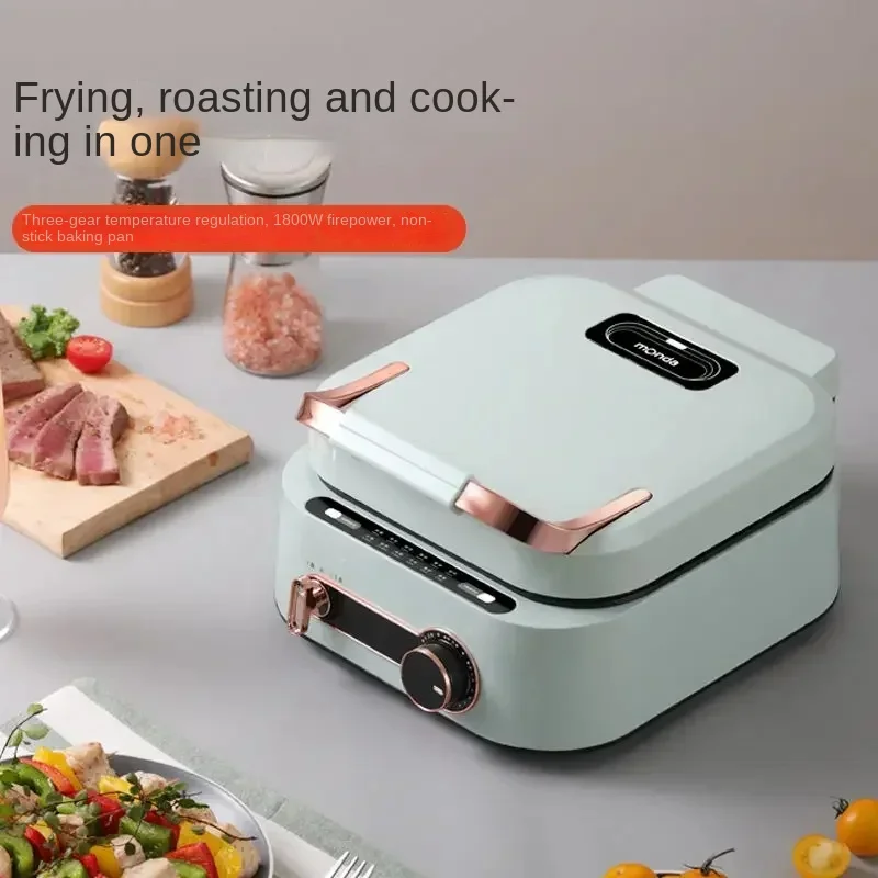 Multifunctional electric baking pan deepen electric hot pot barbecue frying pan household double-sided heating cooking pot