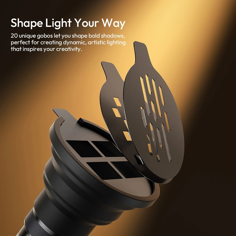 Ulanzi LM01 مصباح يدوي للتصوير الفوتوغرافي 10 وات RGB 20 جوبوس فريد من نوعه للصور البث المباشر لقطات تسجيل الفيديو والتصوير الفوتوغرافي للمنتج