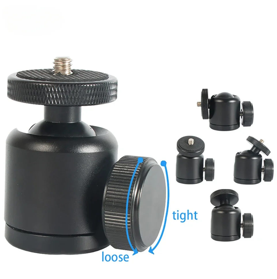 SZPowerwin Small Tripod Ball Head Mount Metal 360 Degree Swivel Mini BallHead 1/4