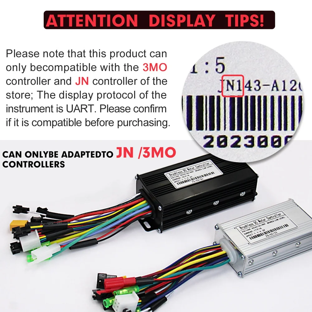 [wild cheers] Ebike Sine Wave Controller 48/52/60/72V 60A Brushless Controller and H-100 LCD Color Display E-Scooter Parts
