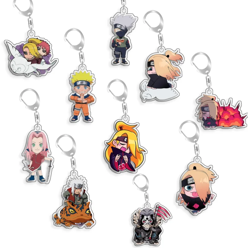 

Акриловый брелок-подвеска с персонажами аниме: Наруто, Дейдара, Сасори, Курама, Шукацу, Итачи Учиха, 5 см, подарок, ручная работа